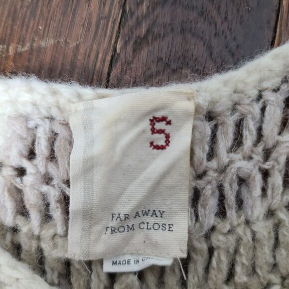 Anthropologie Altiplano Crochet Tunic Beige Earth Tones Festival Boho Small - Picture 4 of 12